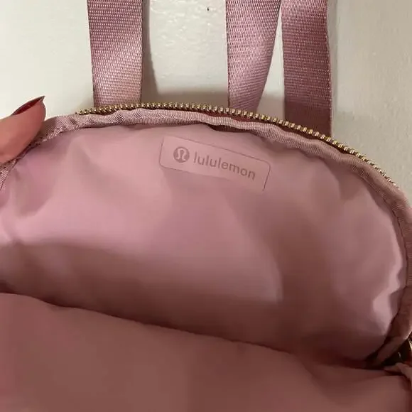 All Night Festival Bag Micro 2L Pink Pastel Gold Logo - Picture 2 of 7